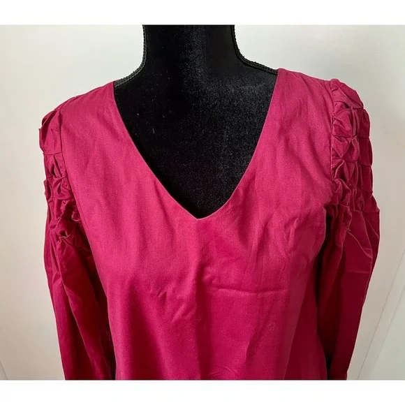 Merlette Maroon Dress - X-Small - Picture 2 of 9